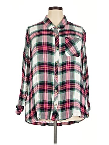 Tolani Long Sleeve Button-Down Shirt (view 1)