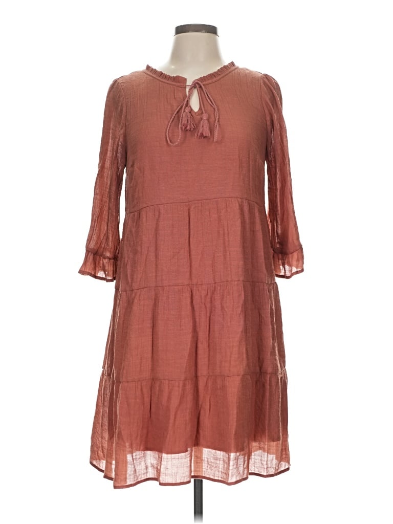 Pre-owned Naif Casual Dress In Brown