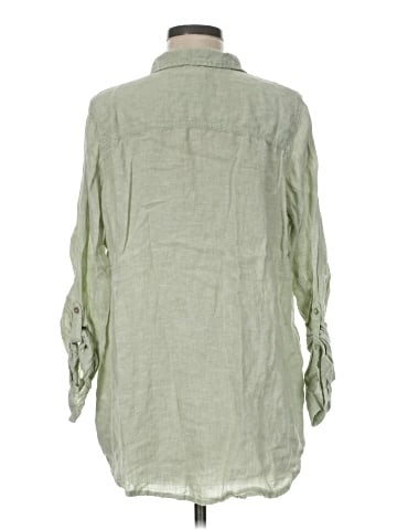 Sigrid Olsen 3/4 Sleeve Button-Down Shirt (view 2)