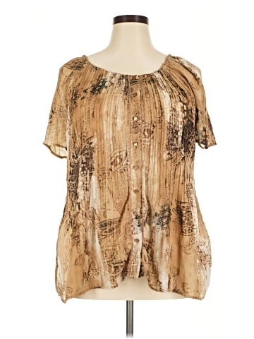 Maggie Barnes for Catherines Short Sleeve Blouse (view 1)