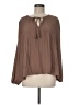 DR2 Brown Long Sleeve Blouse Size M - photo 1