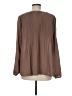 DR2 Brown Long Sleeve Blouse Size M - photo 2