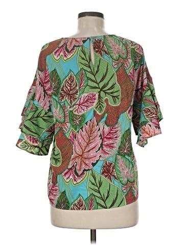 Rose + Olive Short Sleeve Blouse (view 2)