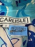 Carlisle Print Blue Long Sleeve Blouse Size 4 - photo 7