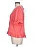 I.N. Studio Pink Short Sleeve Top Size L (petite) - photo 5