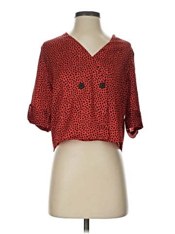 Topshop Short Sleeve Blouse (view 1)