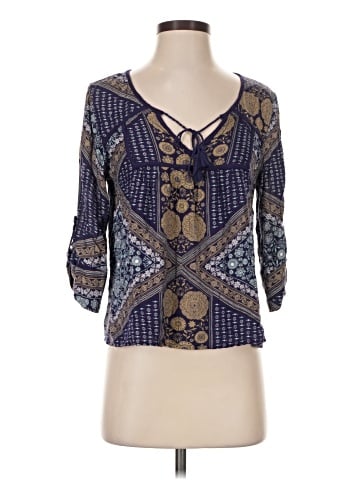 Roxy 3/4 Sleeve Blouse (view 1)