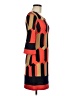 En Focus Studio Argyle Orange Casual Dress Size 6 - photo 4