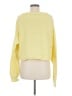 Free People 100% Cotton Solid Yellow Pullover Sweater Size M - photo 2
