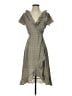 Mikarose 100% Polyester Floral White Gray Casual Dress Size XS - photo 1