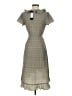 Mikarose 100% Polyester Floral White Gray Casual Dress Size XS - photo 2