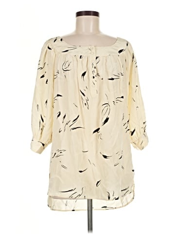 Lux 3/4 Sleeve Silk Top (view 1)