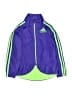Adidas 100% Polyester Purple Track Jacket Size 3T - photo 1