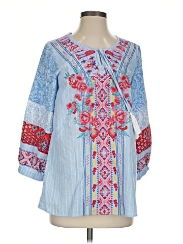 Calessa 3/4 Sleeve Blouse (view 1)