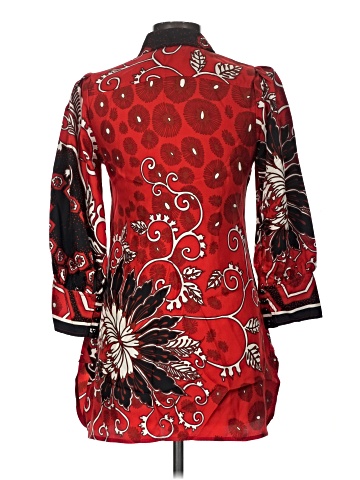 Plenty By Tracy Reese 3/4 Sleeve Silk Top (view 2)