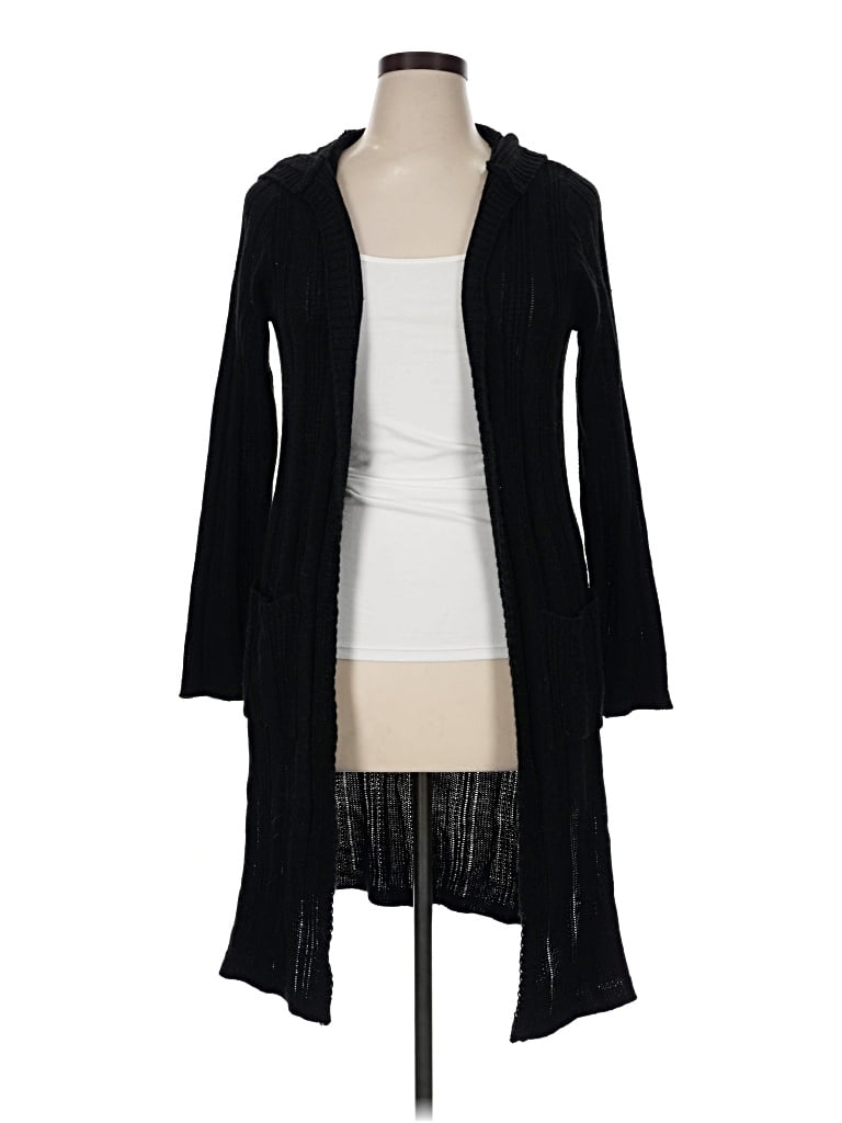Pre-owned Faded Glory Cardigan Sweater In Black