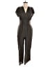 Grade & Gather 100% Polyester Solid Gray Jumpsuit Size M (petite) - photo 1