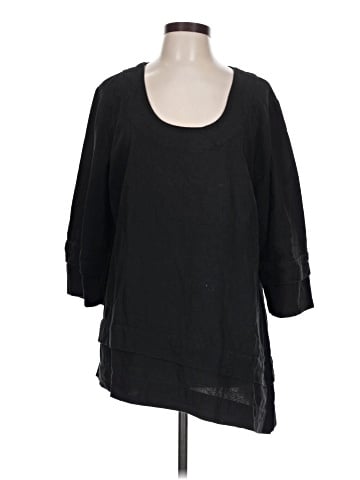 Soft Surroundings 3/4 Sleeve Top (view 1)