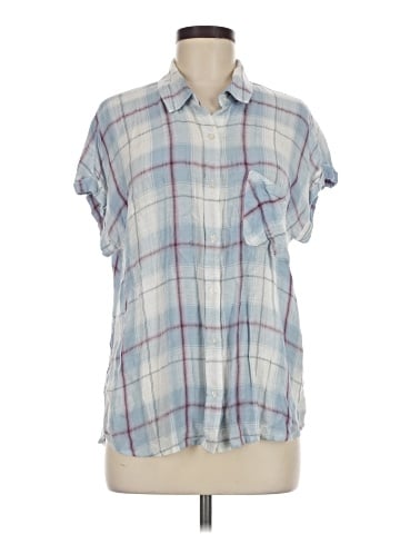 Cosmic Blue Love Short Sleeve Blouse (view 1)
