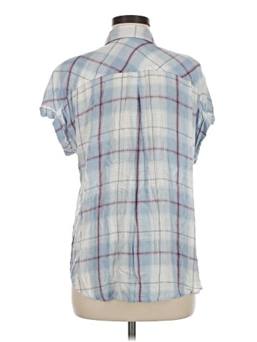 Cosmic Blue Love Short Sleeve Blouse (view 2)