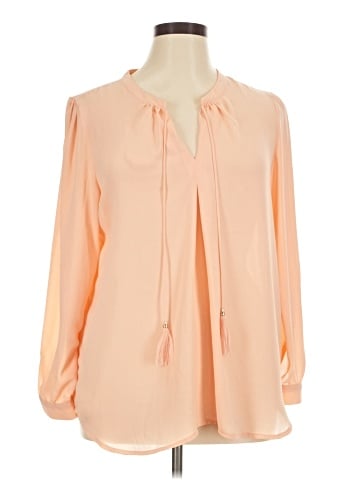 Rose + Olive Long Sleeve Blouse (view 1)