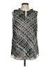 CAbi 100% Polyester Gray Sleeveless Blouse Size M - photo 1