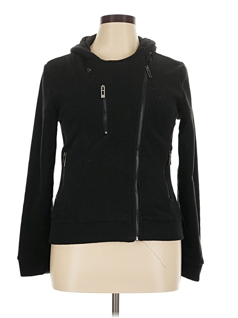 Pre-owned Doublju Zip Up Hoodie In Black