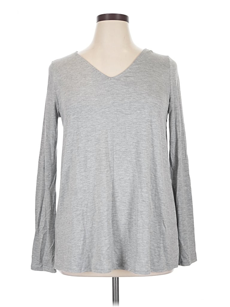 Pre-owned Agnes & Dora Long Sleeve T-shirt In Gray