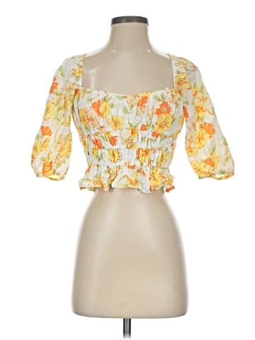 Faithfull the Brand 3/4 Sleeve Blouse (view 1)