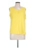 Basic Editions 100% Cotton Yellow Sleeveless T-Shirt Size L - photo 1