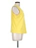 Basic Editions 100% Cotton Yellow Sleeveless T-Shirt Size L - photo 4