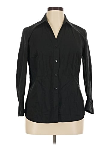 Ann Taylor Factory 3/4 Sleeve Button-Down Shirt (view 1)