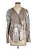 Dolce Cabo Metallic Silver Jacket Size S - photo 1