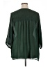 Rose + Olive 100% Polyester Green 3/4 Sleeve Blouse Size 2X - photo 2