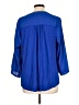 DR2 Blue 3/4 Sleeve Blouse Size L - photo 2