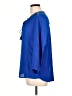 DR2 Blue 3/4 Sleeve Blouse Size L - photo 5