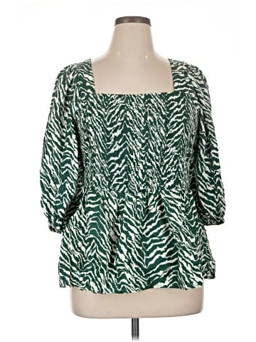 Ava & Viv 3/4 Sleeve Blouse (view 1)