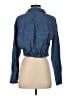 Zara Blue Long Sleeve Blouse Size XS - photo 2