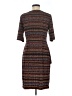 Connected Apparel Tweed Brown Casual Dress Size 8 - photo 2