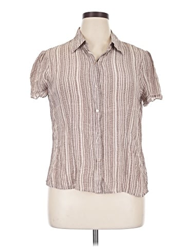 Jaclyn Smith Short Sleeve Silk Top (view 1)