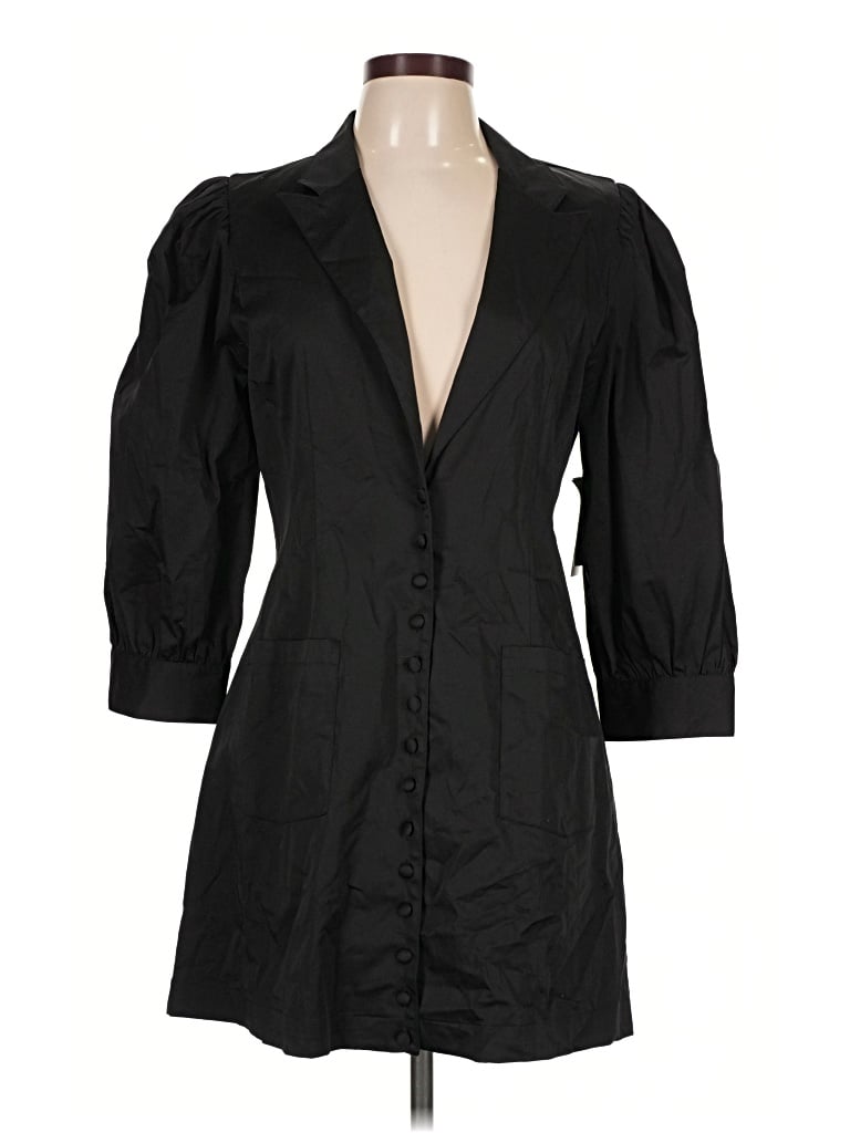 Pre-owned Danielle Bernstein Coat In Black