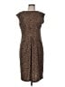 Talbots Animal Print Brown Casual Dress Size Med Petite - photo 1