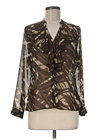 Ann Taylor Factory Long Sleeve Blouse (view 1)