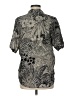 Rafaella 100% Rayon Paisley Gray Short Sleeve Blouse Size 6 - photo 2