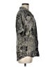 Rafaella 100% Rayon Paisley Gray Short Sleeve Blouse Size 6 - photo 4