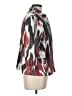 Chico's 100% Cotton Print Red Blazer Size Lg (2) - photo 4