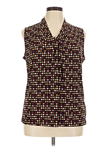 Black Label by Evan Picone Sleeveless Blouse (view 1)