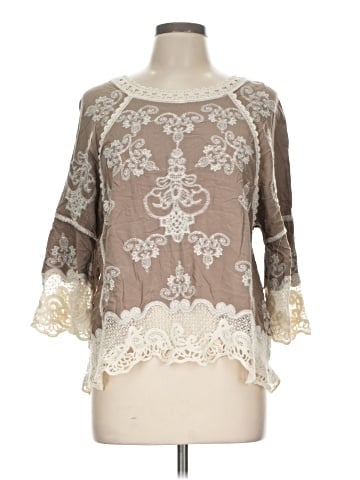 Democracy 3/4 Sleeve Blouse (view 1)