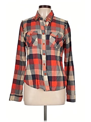 Cotton Candy Long Sleeve Button-Down Shirt (view 1)