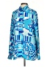 Carlisle Print Blue Long Sleeve Blouse Size 4 - photo 1